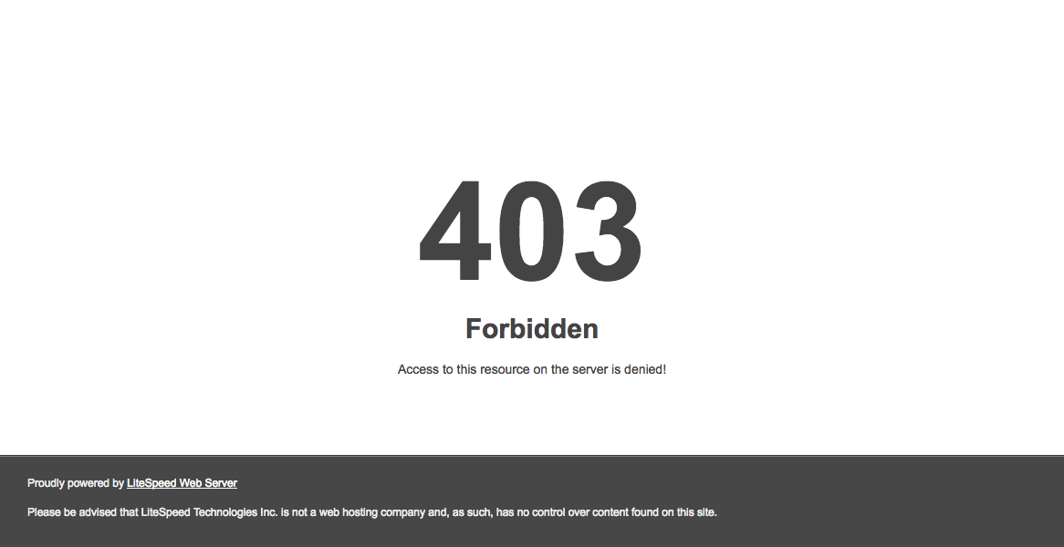 403 Forbidden Error due to No Index Found
